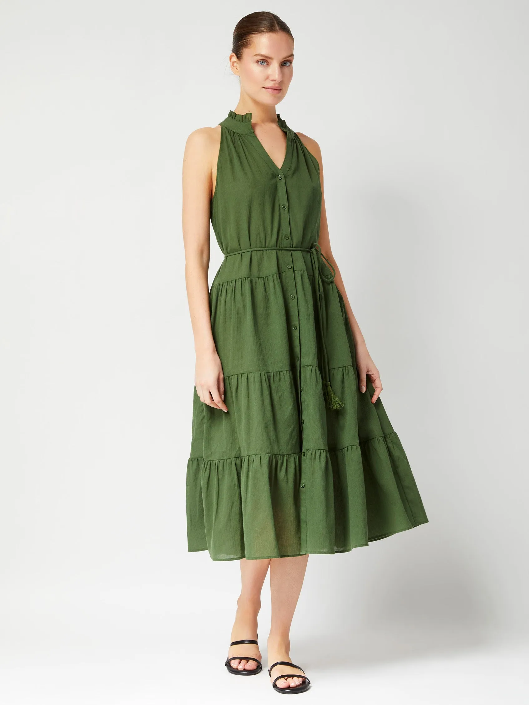 Tracy Dress Olive sold by Change of Scenery product image thumbnail 5