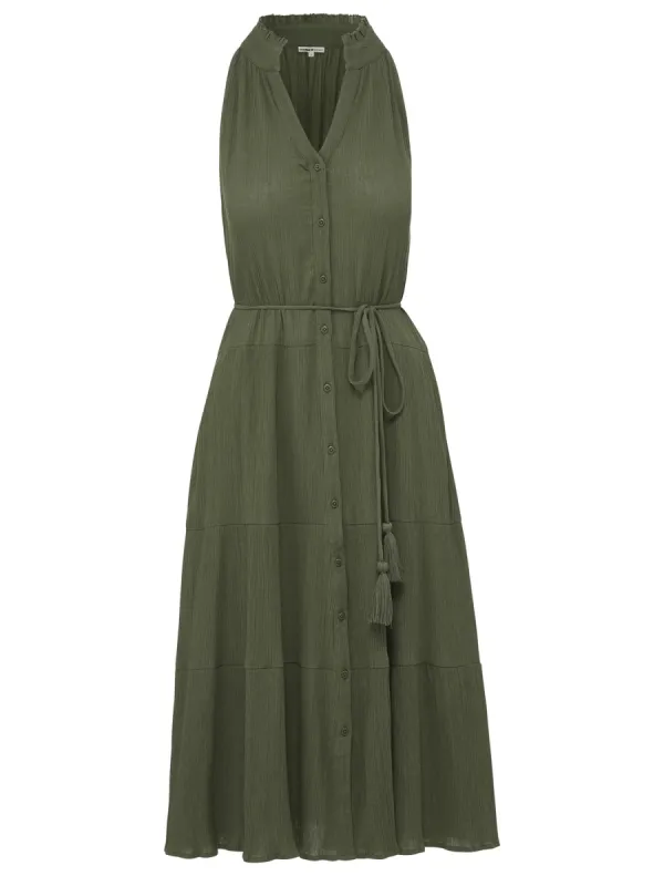 Tracy Dress Olive sold by Change of Scenery