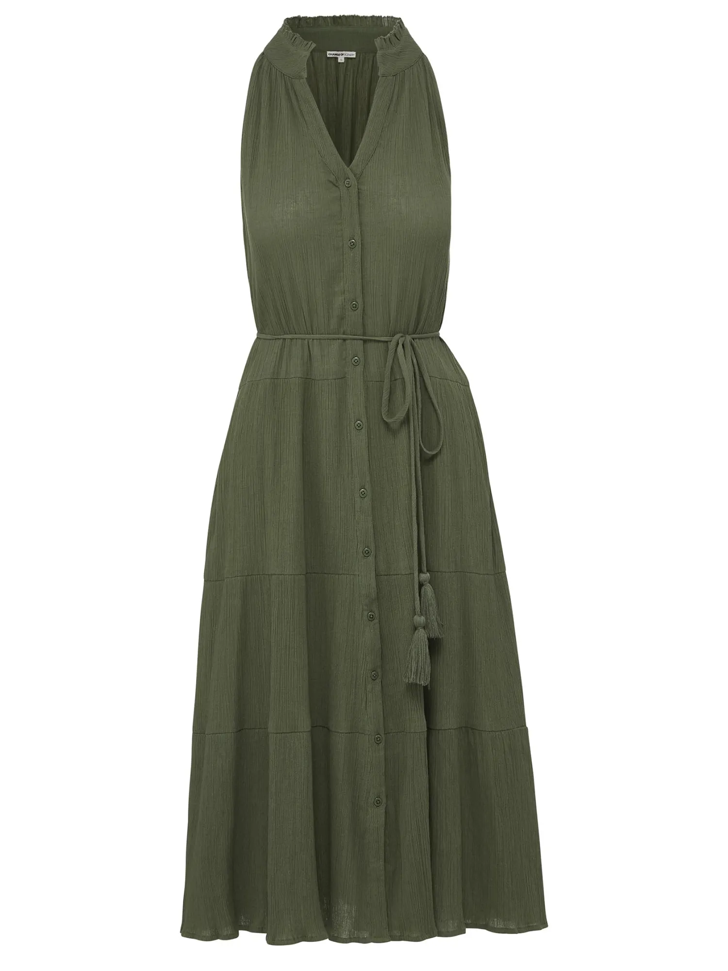 Tracy Dress Olive sold by Change of Scenery