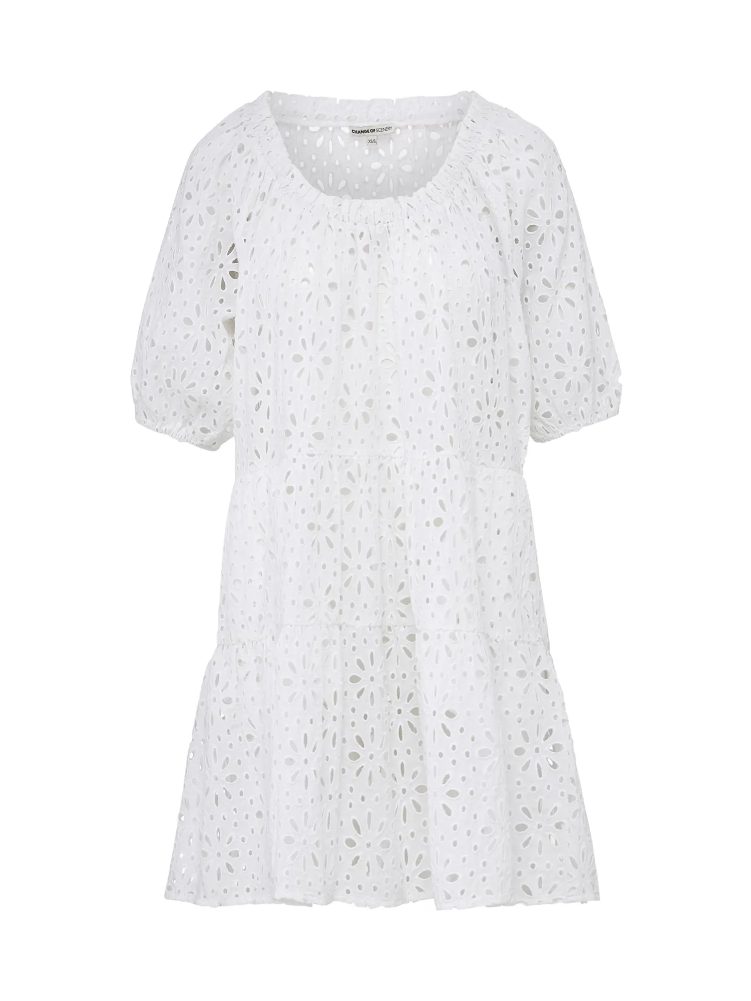 Kelly Dress Fresh White Seaside Eyelet sold by Change of Scenery