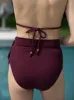 Side Tie High Waist Bottom Auburn Texture sold by Change of Scenery