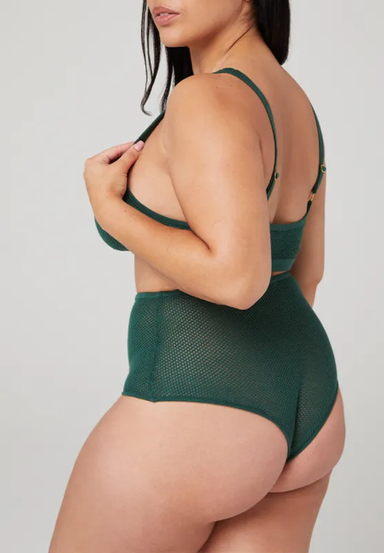 Merino All Mesh Cheeky - Forest sold by Chosenwoven