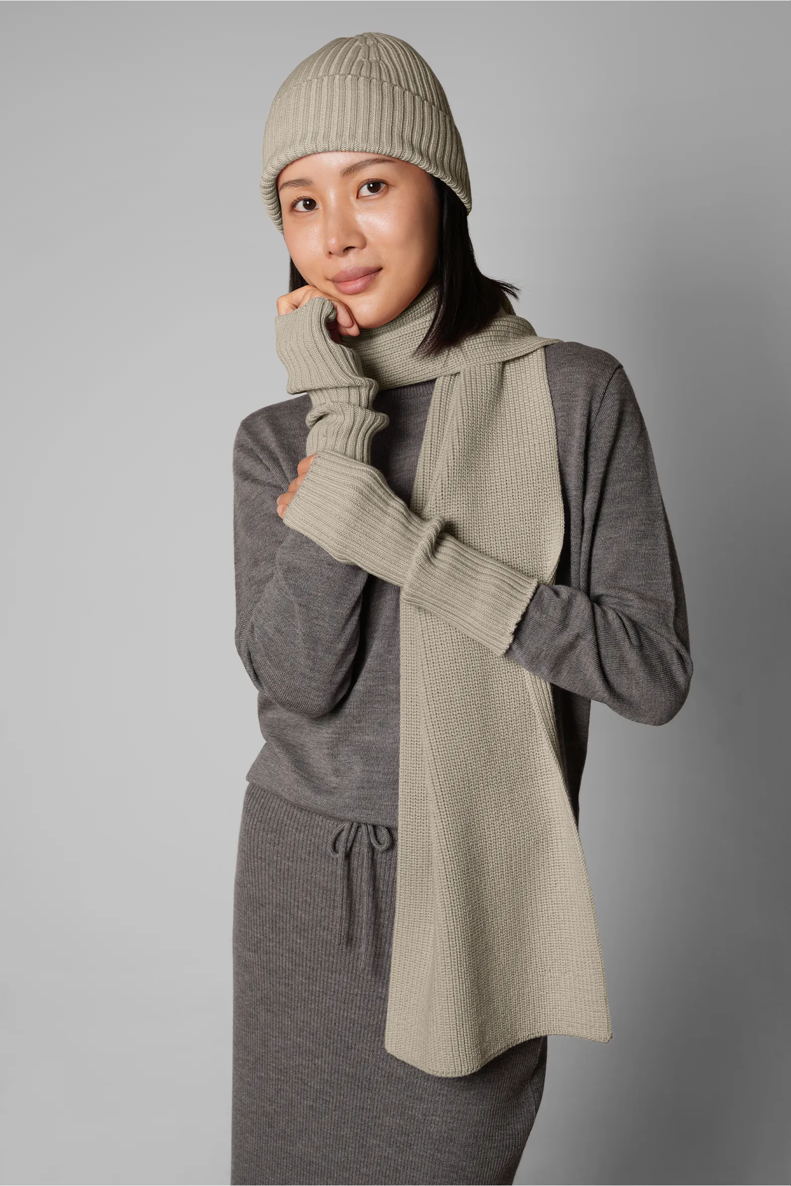 The City Rib Knit Beanie sold by Chosenwoven product image thumbnail 5