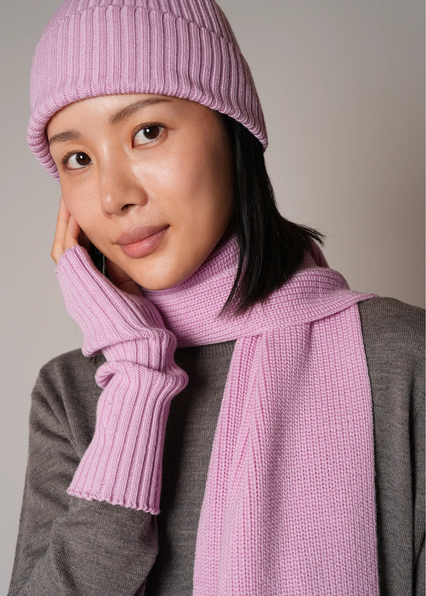 Merino Rib Beanie | The City Rib sold by Chosenwoven product image thumbnail 5