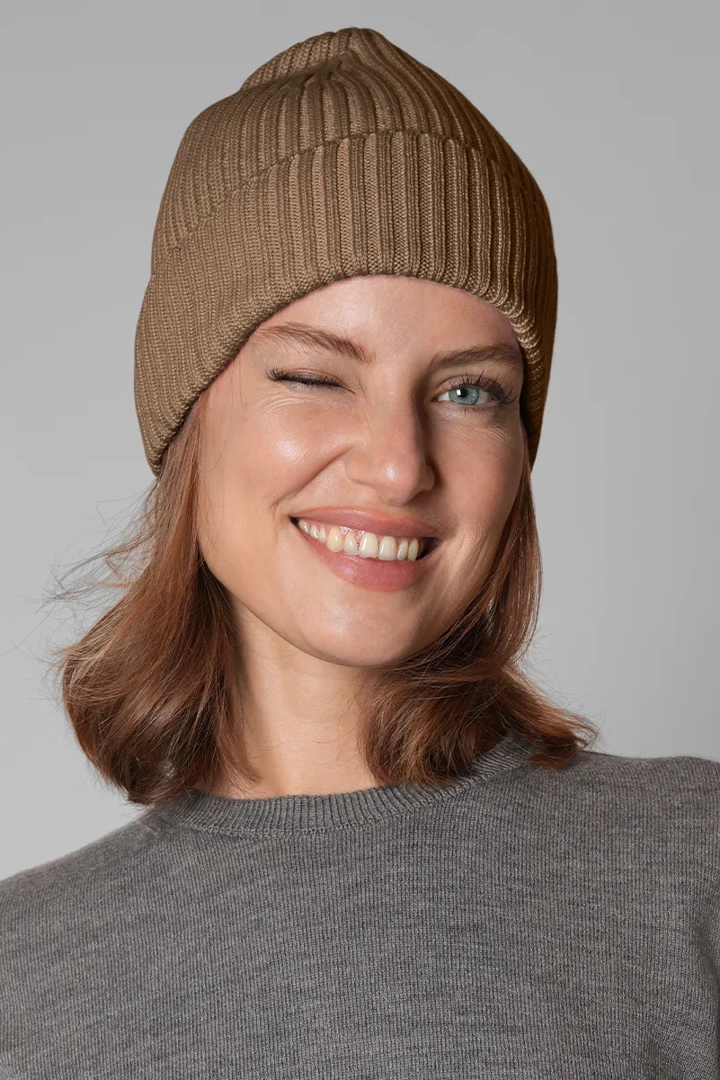 Merino Rib Beanie | The City Rib sold by Chosenwoven product image thumbnail 3