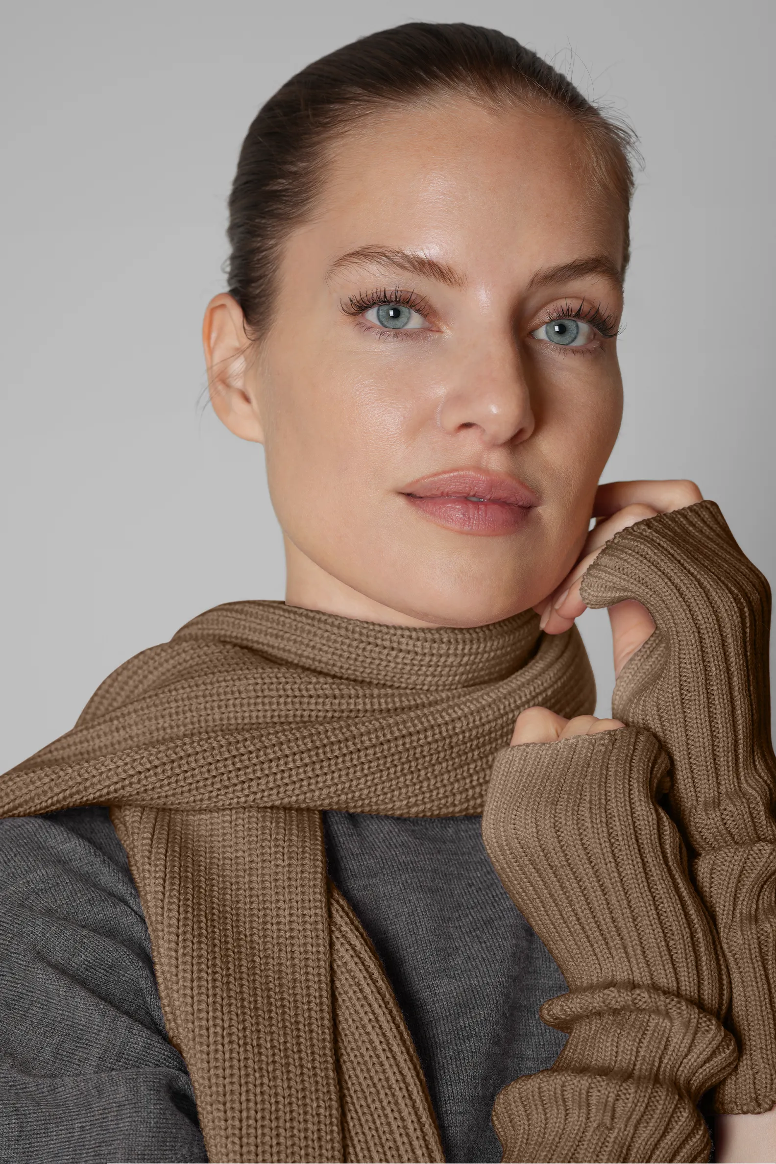 Merino Rib Scarf | The City Rib sold by Chosenwoven product image thumbnail 4