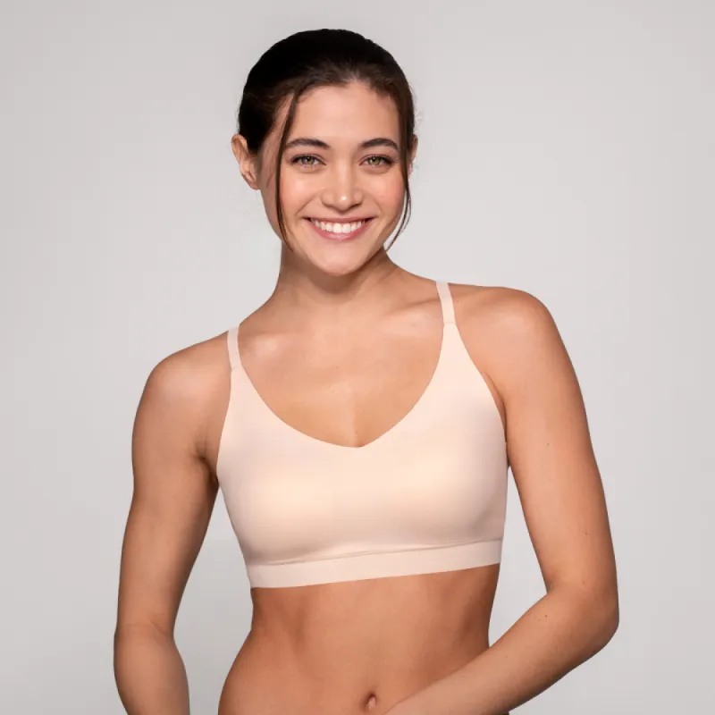 Floatley Cozy Wireless Scoop Plunge Bra made by Floatley