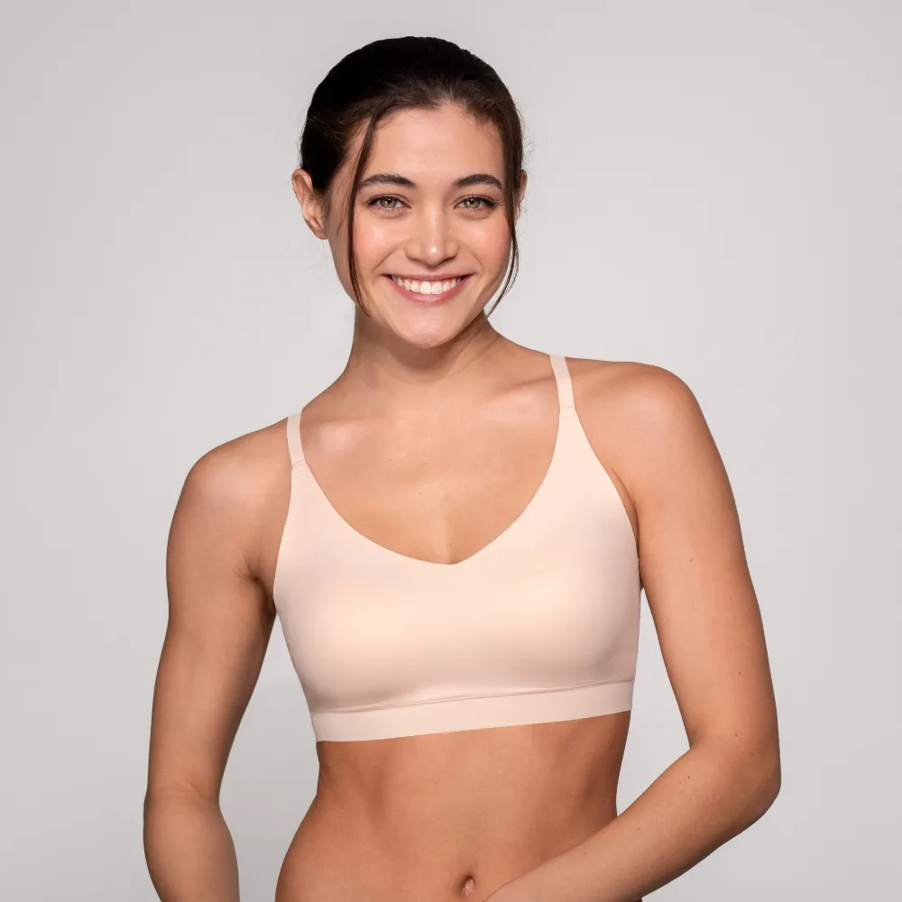 Floatley Cozy Wireless Scoop Plunge Bra sold by Floatley