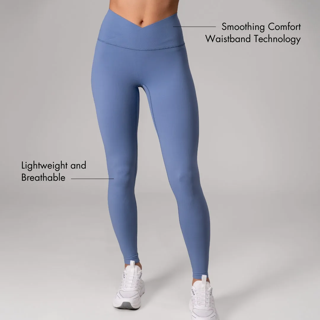 Floatley Cozy Adapt Crossover High Waisted Leggings sold by Floatley product image thumbnail 4