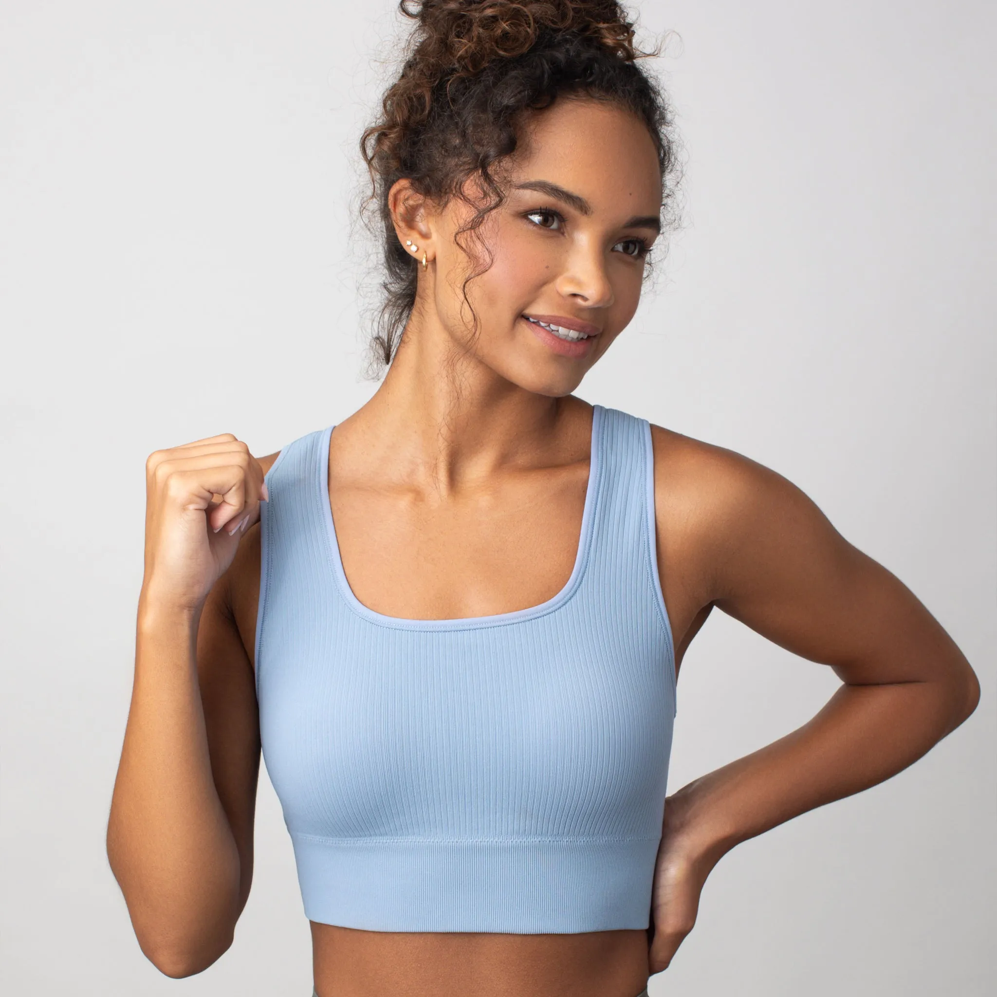 Floatley Seamlessly Square Neck Longline Sports Bra sold by Floatley product image thumbnail 2