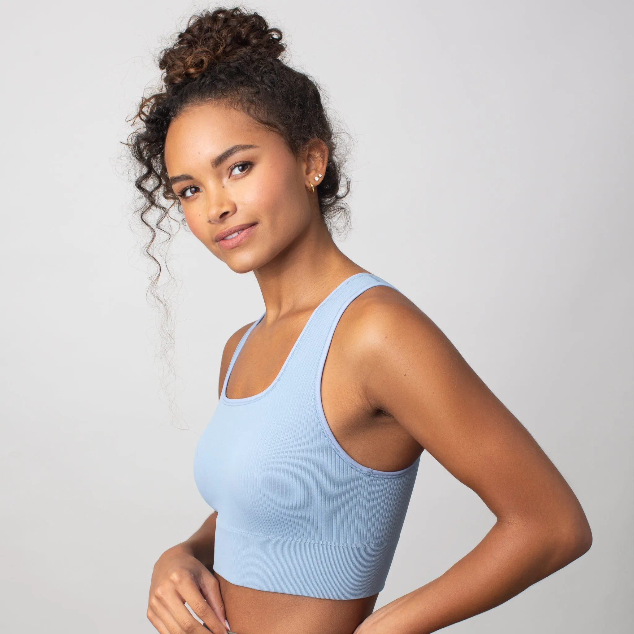 Floatley Seamlessly Square Neck Longline Sports Bra sold by Floatley product image thumbnail 3