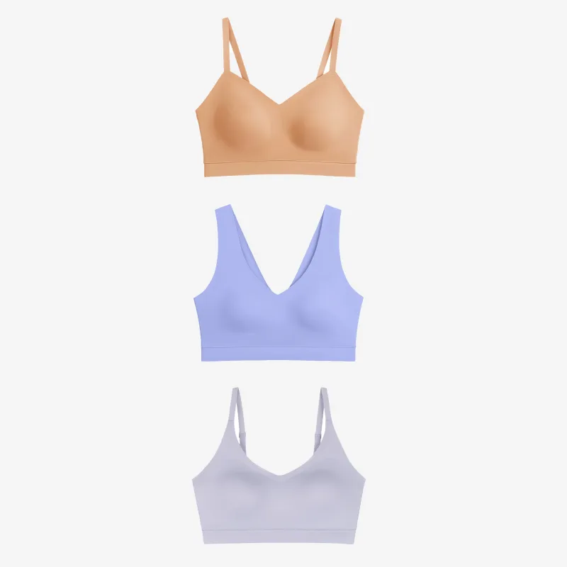Floatley 3-Pack Cozy Adjustable Bra, Cozy Bra, Cozy Scoop Plunge Bra made by Floatley