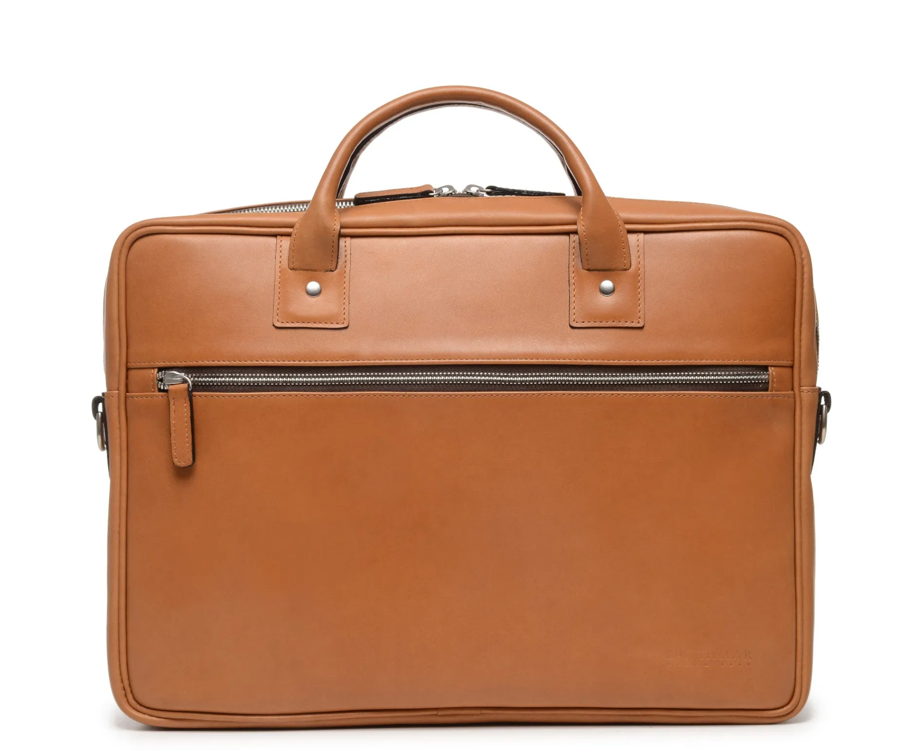 Dylan Slim Leather Briefcase sold by Korchmar product image thumbnail 3