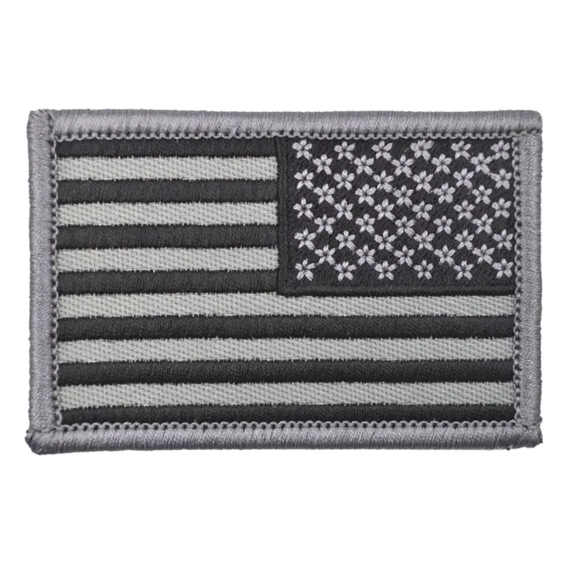 US Flag Reversed Patch - Grey-Black sold by Notch