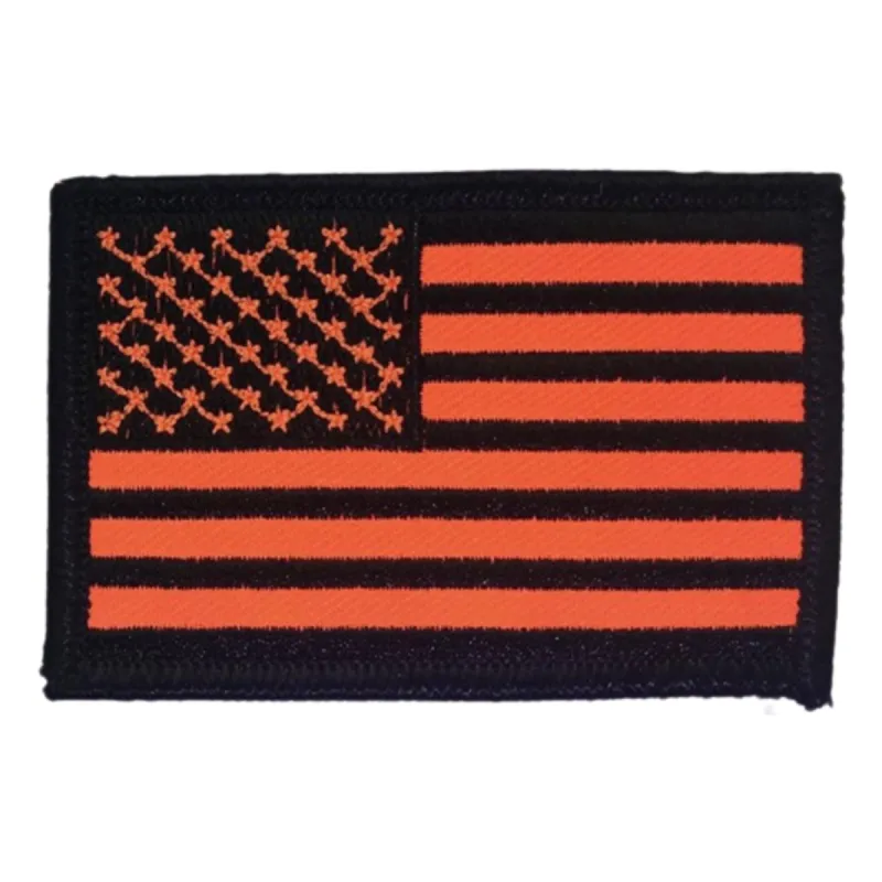 US Flag Patch - Blaze Orange sold by Notch