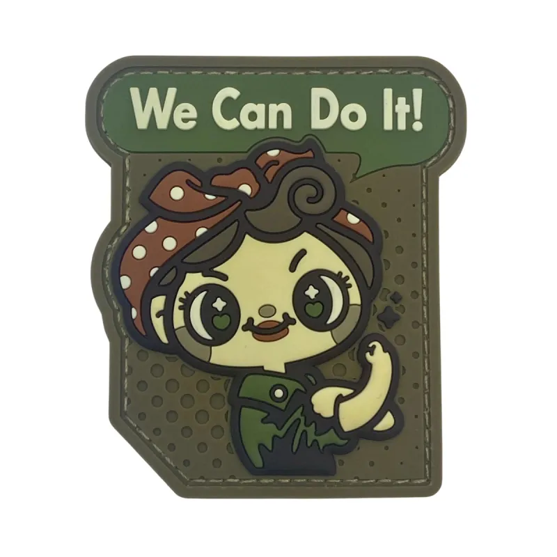 We Can Do It Cute PVC Patch - Multicam sold by Notch