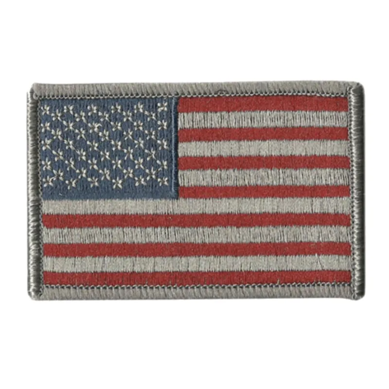 US Flag Patch - Subdued Silver sold by Notch