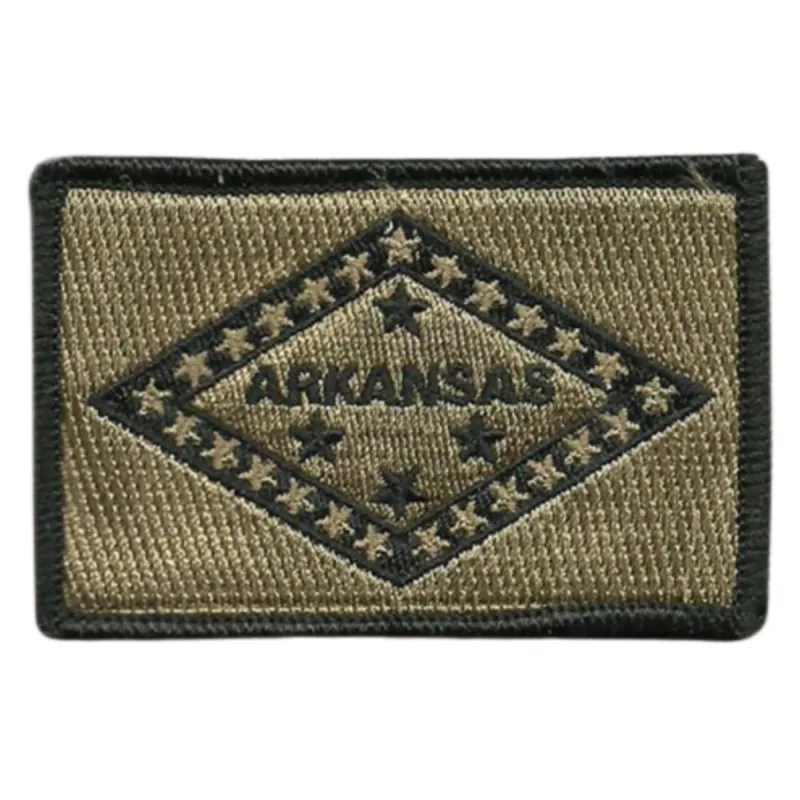 Arkansas Flag Patch - Coyote Tan sold by Notch