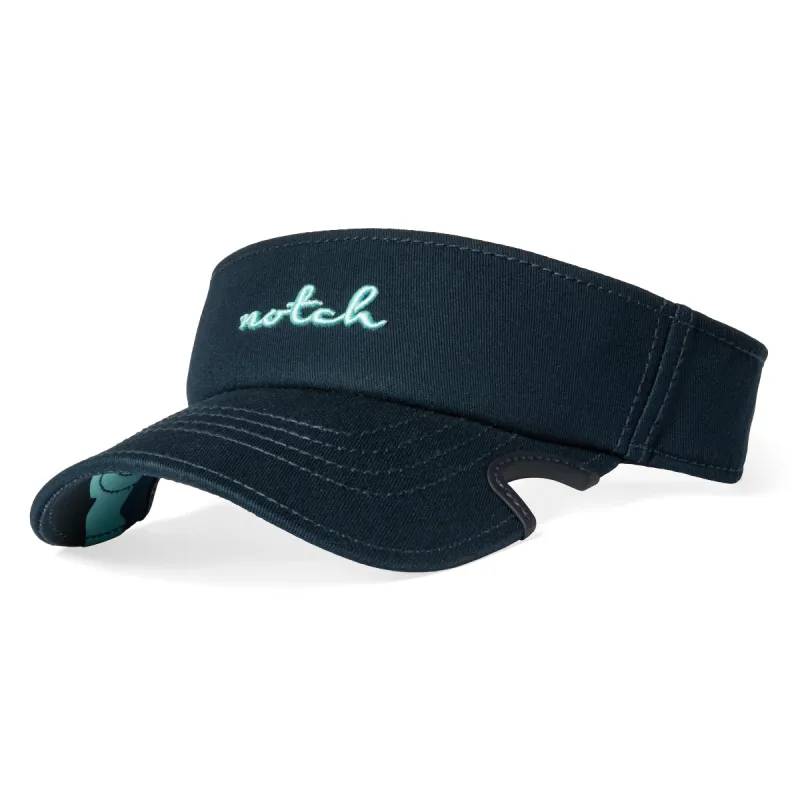 Notch Classic Adjustable Navy/Teal Visor sold by Notch