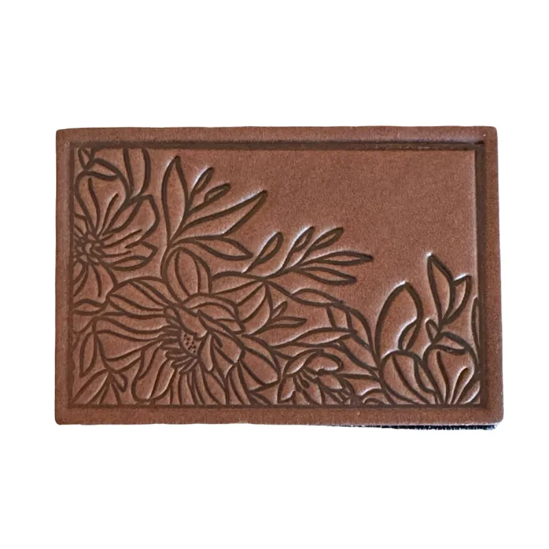 Floral Patch - Natural Dublin Leather sold by Notch