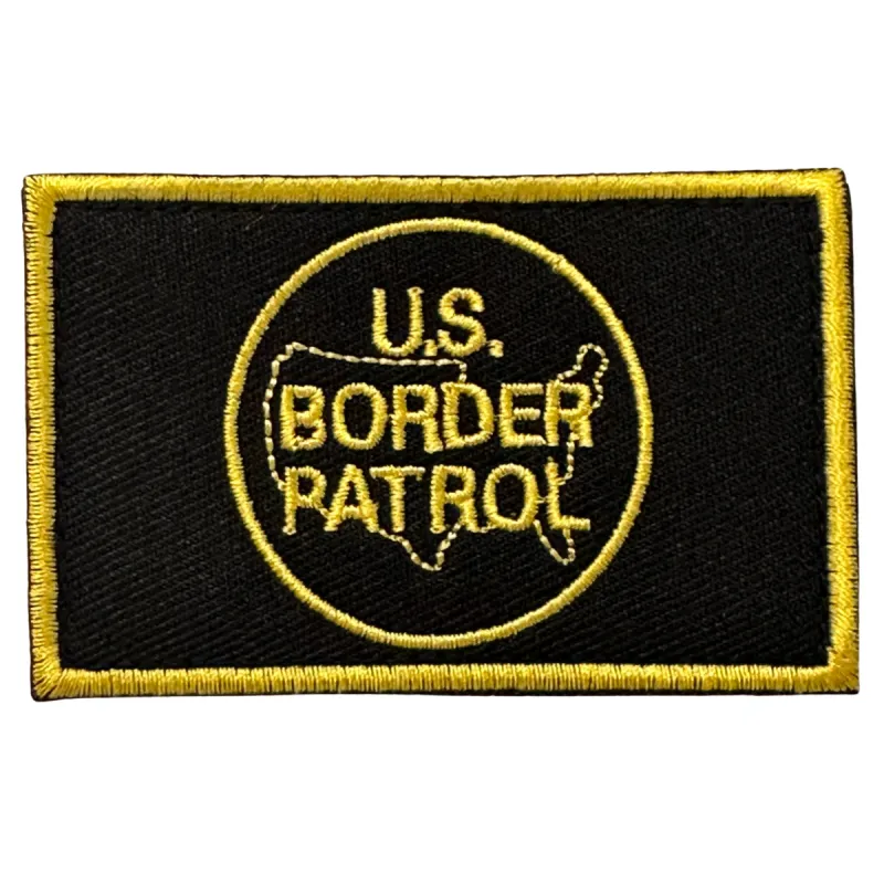 US Border Patrol Flag Patch - Black-Gold sold by Notch