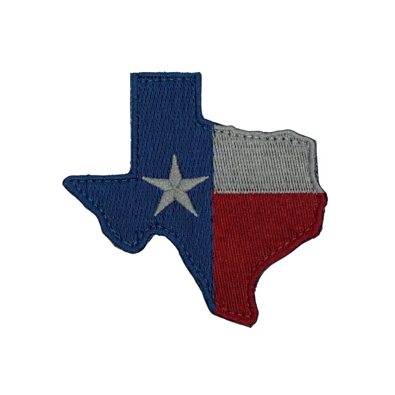 Texas State Die-Cut Patch - Subdued-Silver sold by Notch