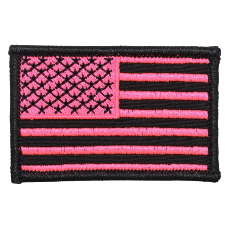 US Flag Patch - Black-Hot Pink&nbsp; sold by Notch