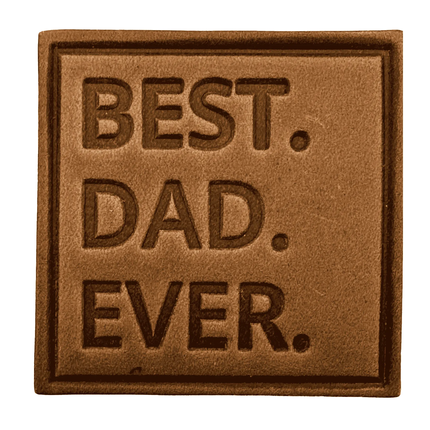 Best Dad Ever Patch - Cafe Leather sold by Notch