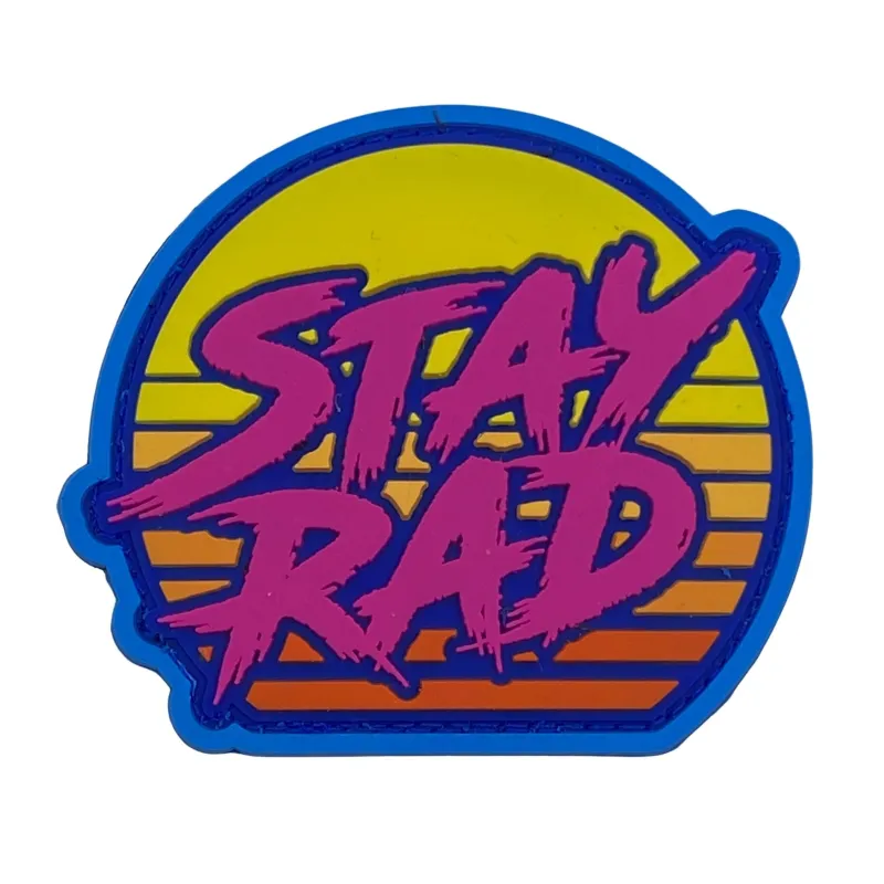 Stay Rad Sunset PVC Patch - Pink sold by Notch