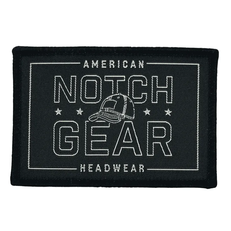 Notch Gear American Headwear Patch - Black-White sold by Notch