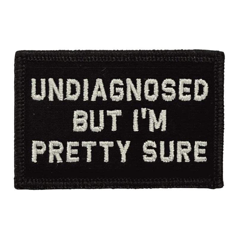 Undiagnosed But I'm Pretty Sure Patch - Black-White made by Notch