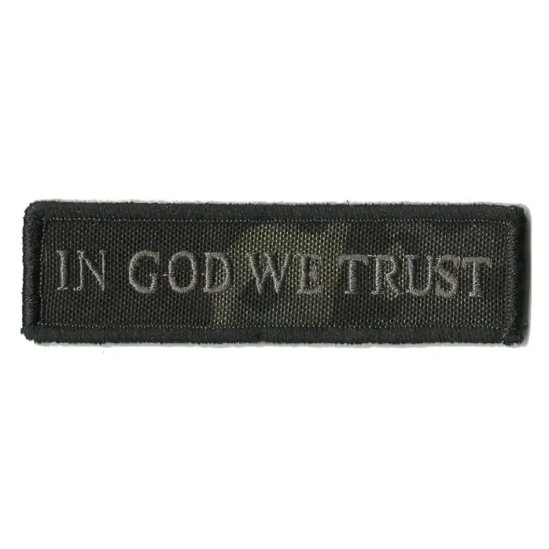 In God We Trust Morale Patch - MultiCam Black sold by Notch