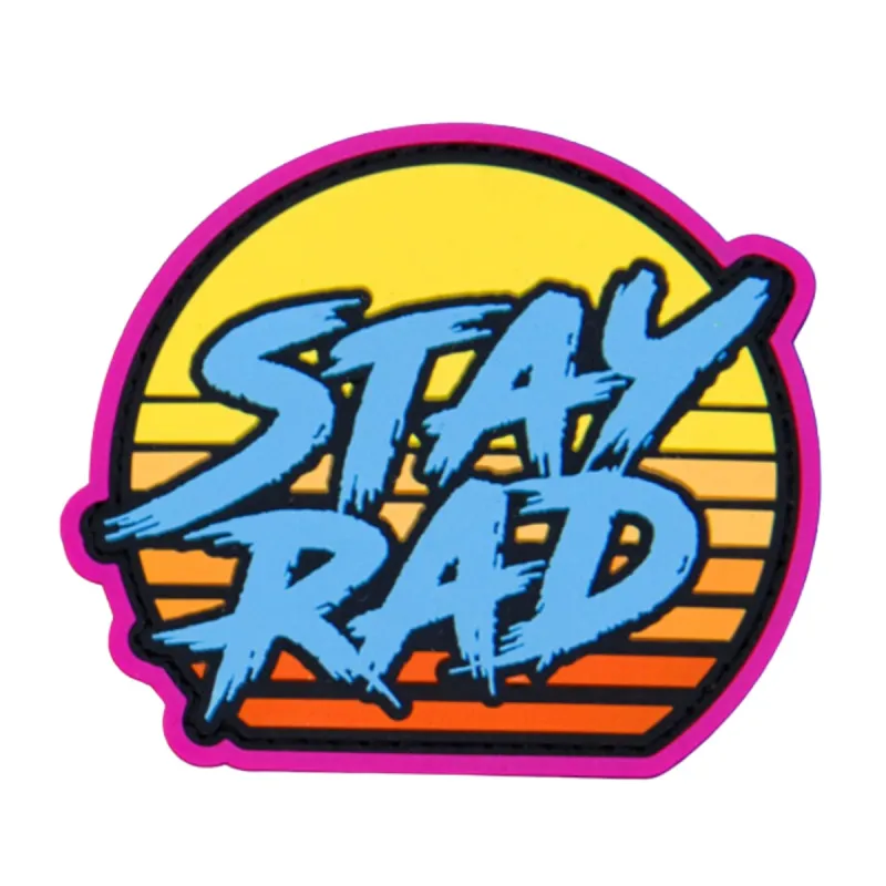 Stay Rad Sunset PVC Patch - Blue sold by Notch