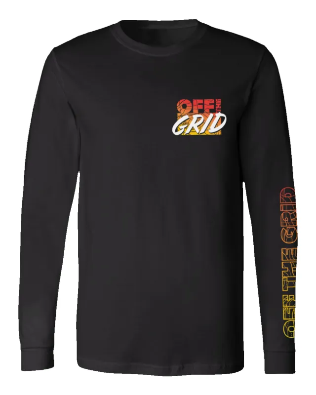 Sunset Long Sleeve - Black sold by Off The Grid Surplus
