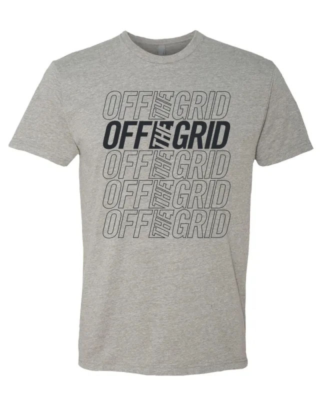 Stacked S/S Tee Shirt - Athletic Heather sold by Off The Grid Surplus