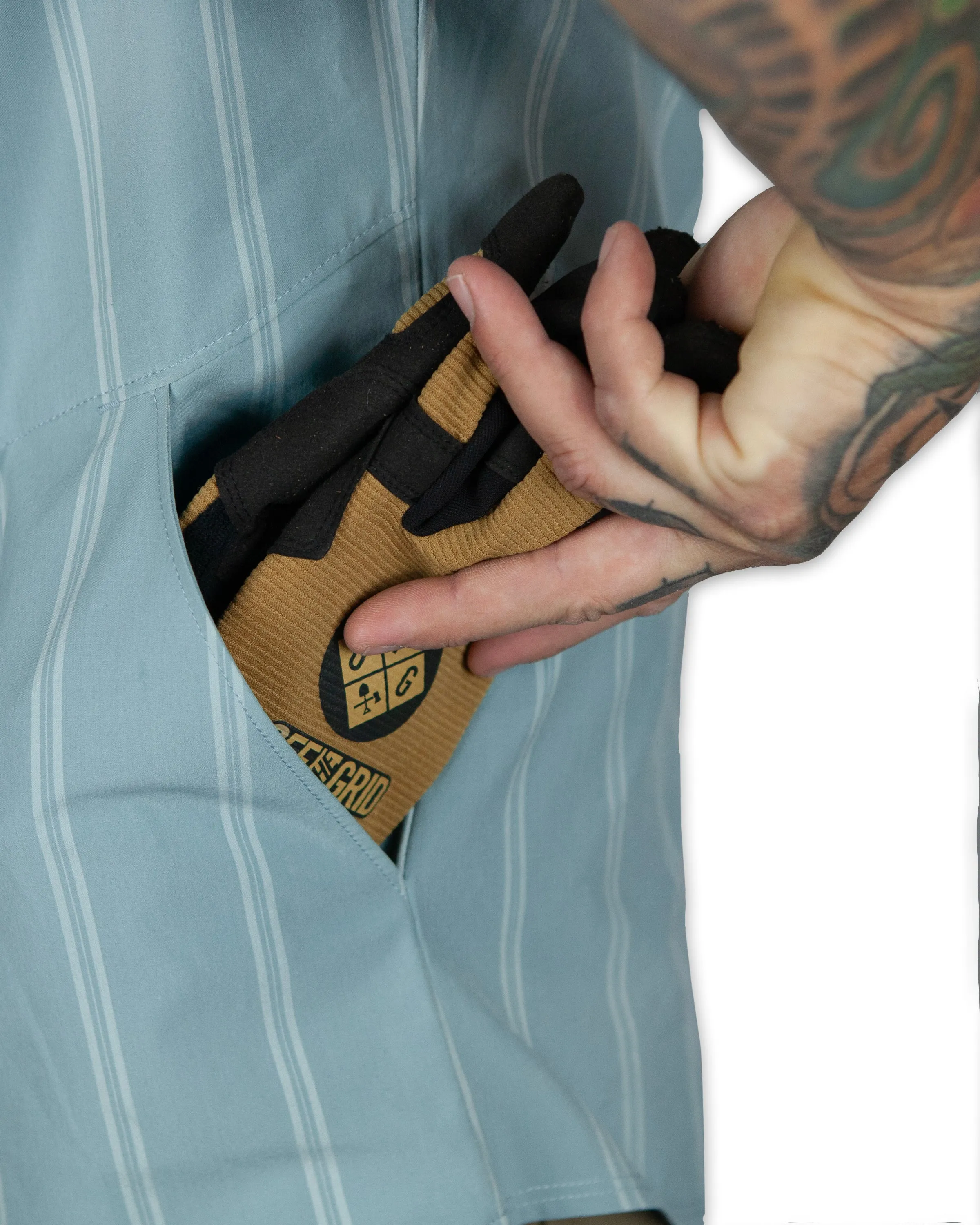 Daryll SS Shirt - Mid Blue sold by Off The Grid Surplus product image thumbnail 5