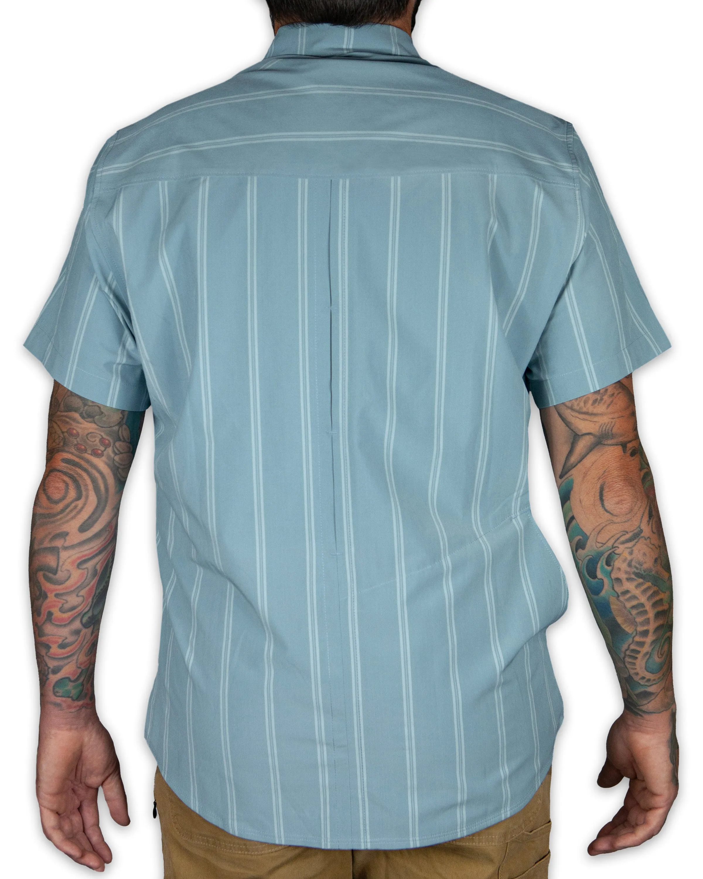 Daryll SS Shirt - Mid Blue sold by Off The Grid Surplus product image thumbnail 2