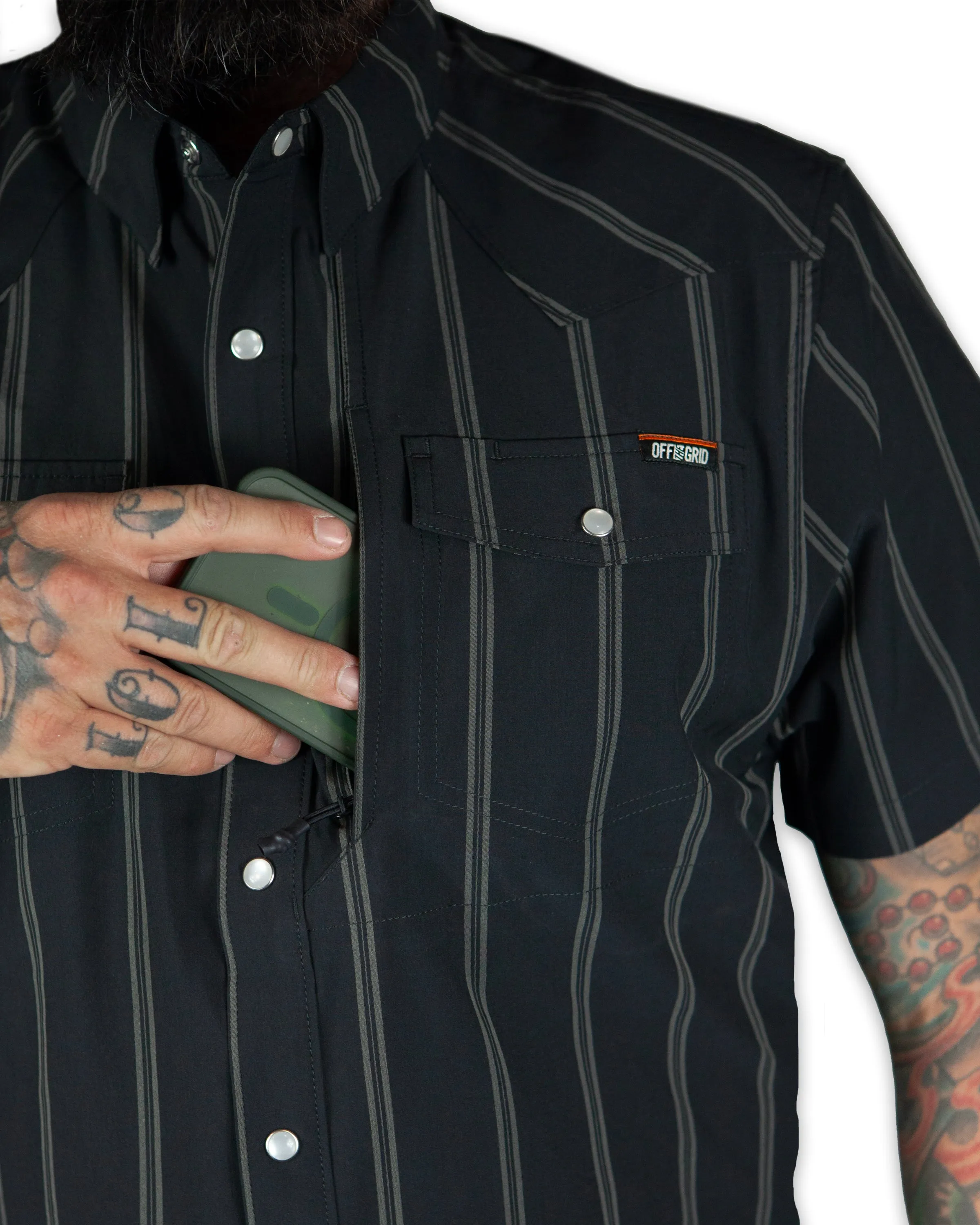 Daryll SS Shirt - Vintage Black sold by Off The Grid Surplus product image thumbnail 5