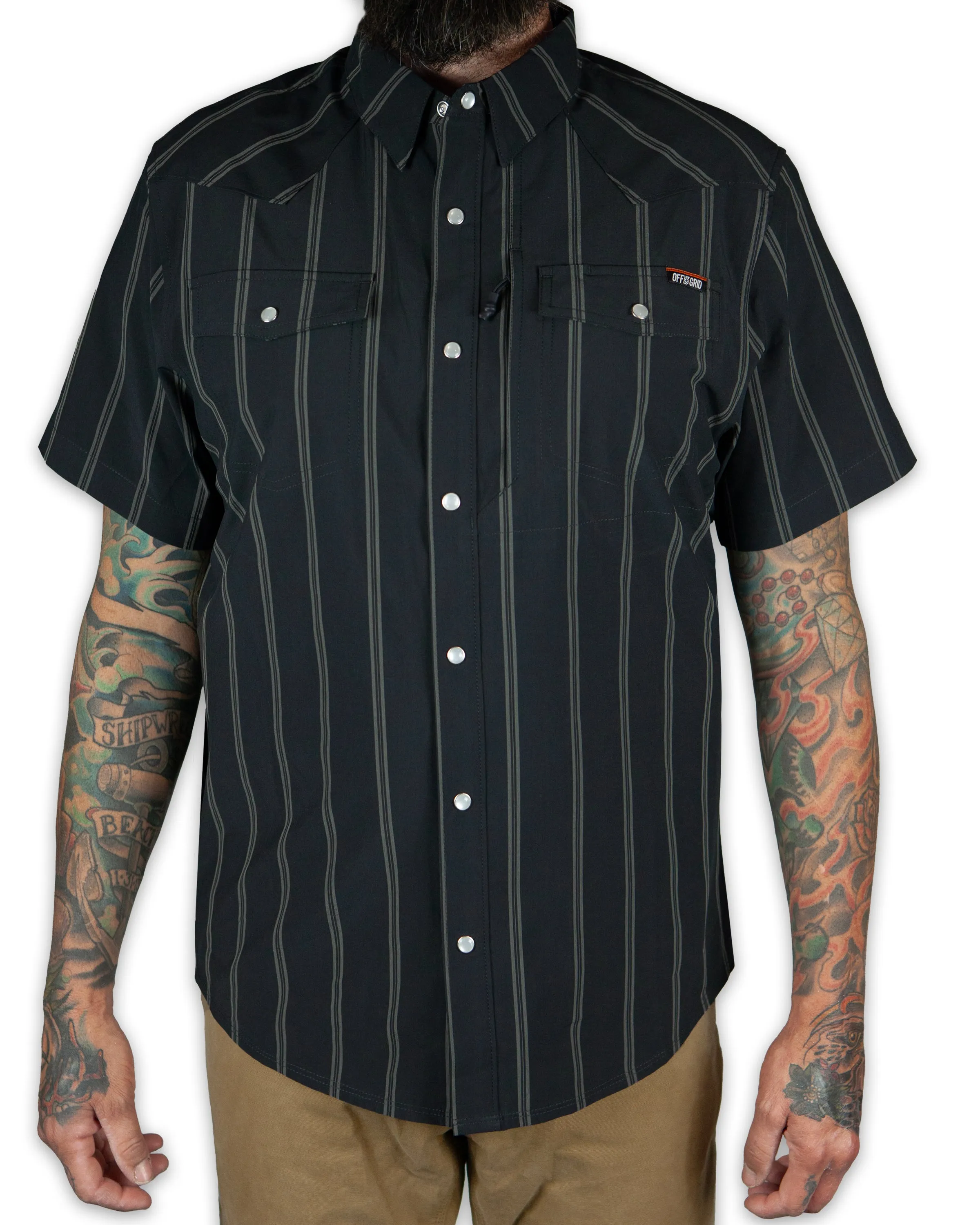Daryll SS Shirt - Vintage Black sold by Off The Grid Surplus product image thumbnail 2