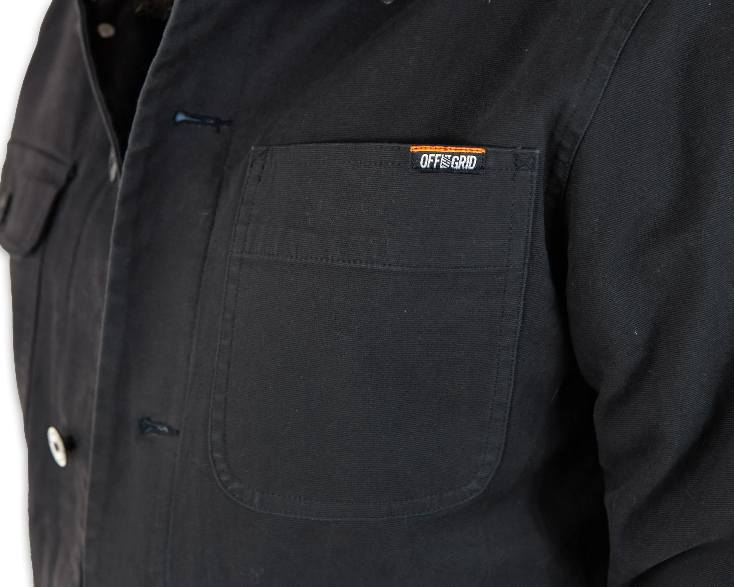 Heston Chore Coat - Black sold by Off The Grid Surplus product image thumbnail 4