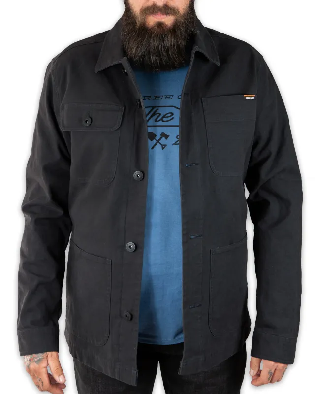 Heston Chore Coat - Black sold by Off The Grid Surplus