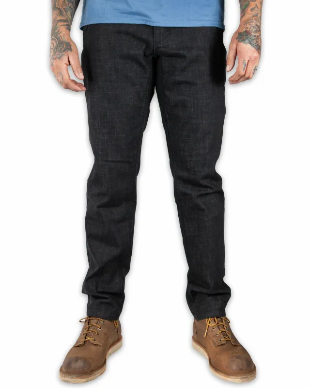 Hideout Denim Taper Fit Pants - Black sold by Off The Grid Surplus
