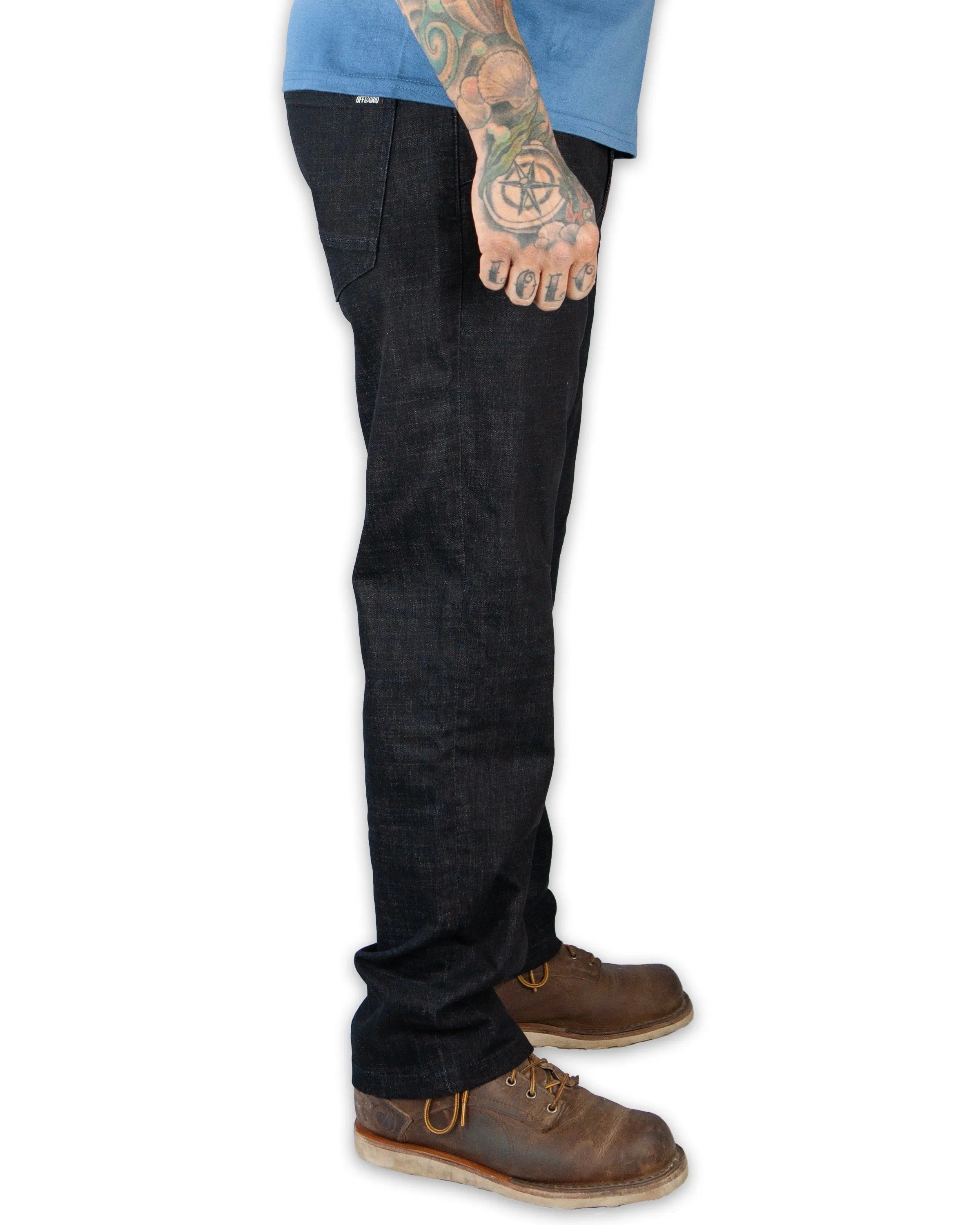 Hideout Denim Standard Fit - Black sold by Off The Grid Surplus product image thumbnail 2