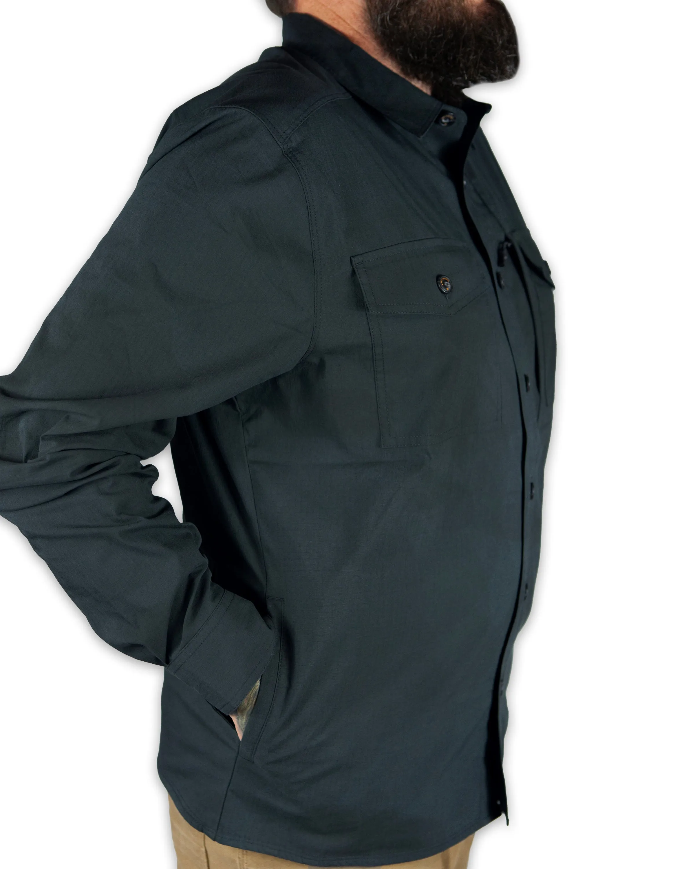 Echo Bravo LS Shirt - Vintage Black sold by Off The Grid Surplus product image thumbnail 5