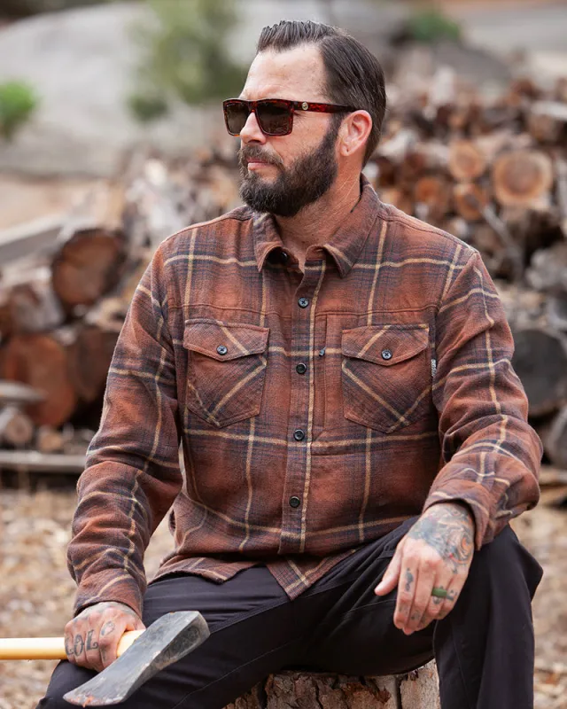 Destroyer Flannel - Burnt Brown made by Off The Grid Surplus