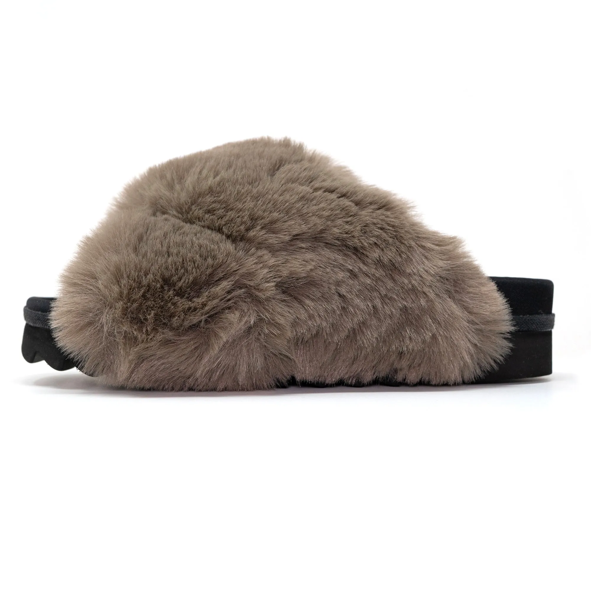 ROAM CLOUD SLIPPERS KHAKI FAUX FUR sold by ROAM product image thumbnail 2