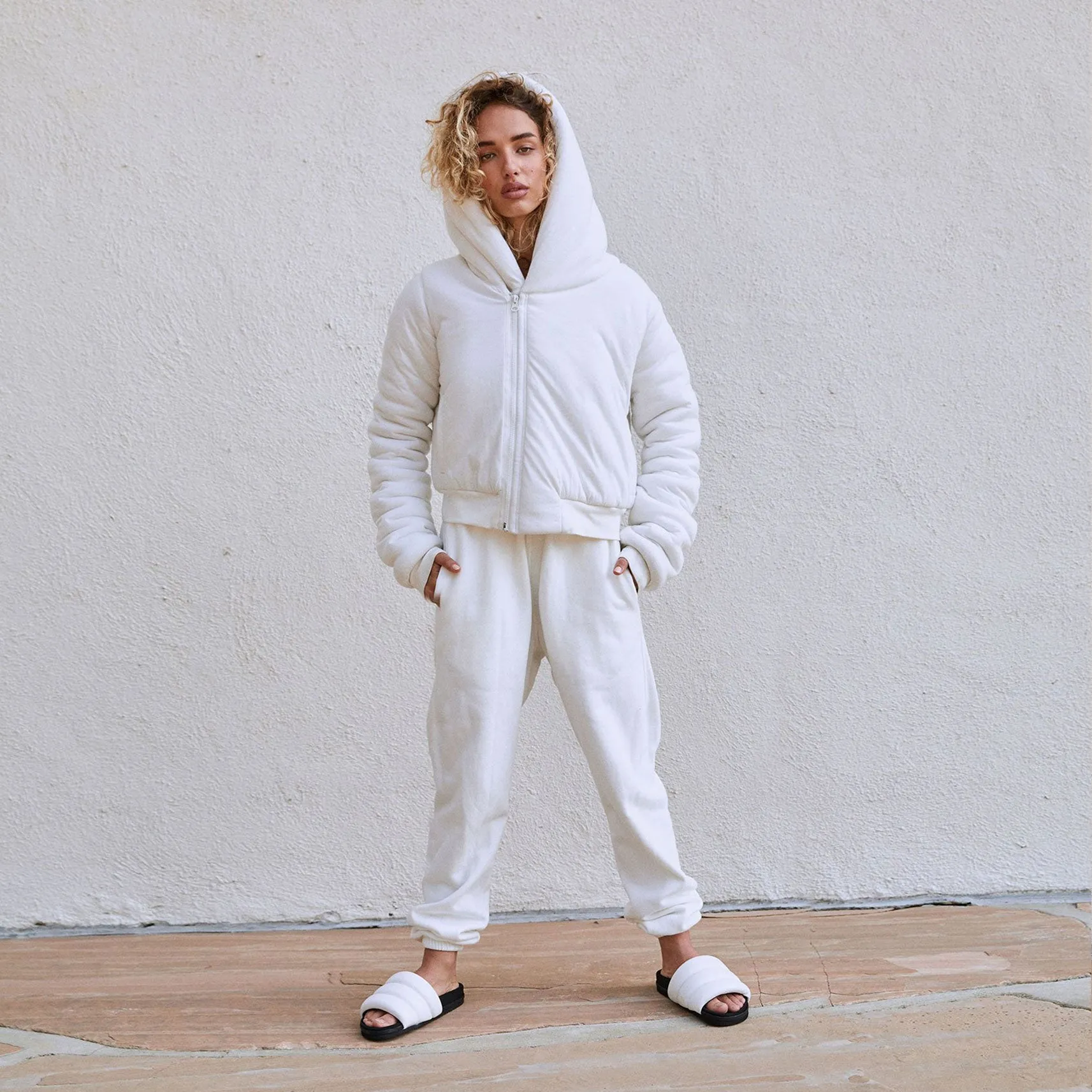 ROAM Cloud Sweats White Fleece sold by ROAM