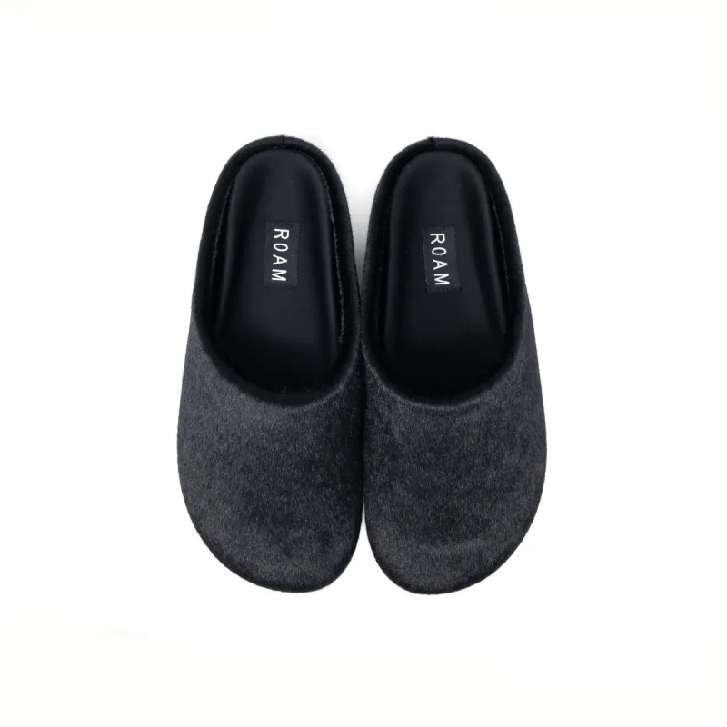 ROAM PONY CLOG BLACK FAUX CALF HAIR sold by ROAM