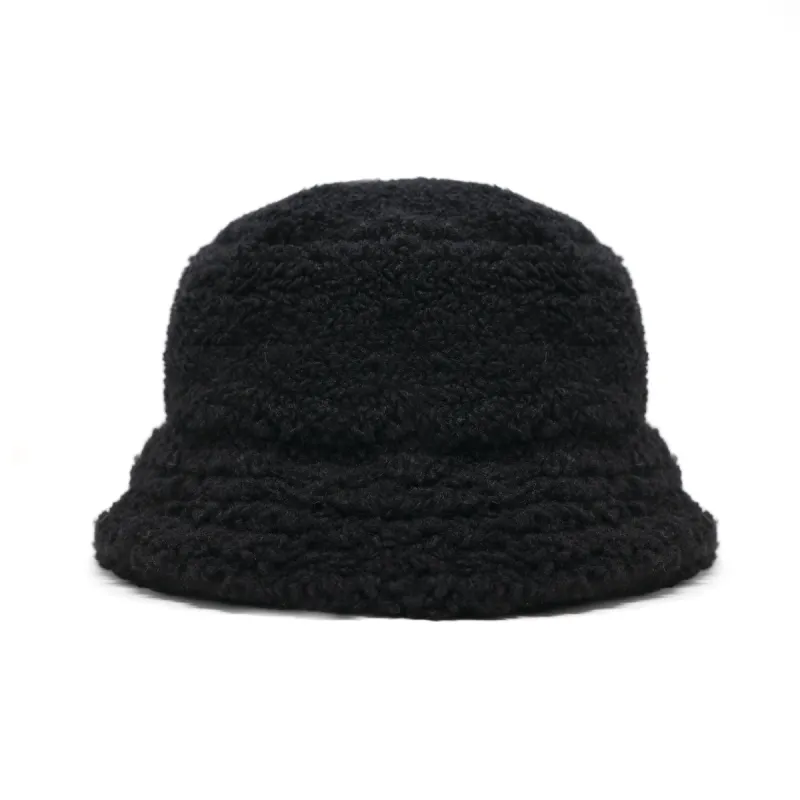 ROAM Fuzzy Bucket Hat Black Faux Shearling sold by ROAM