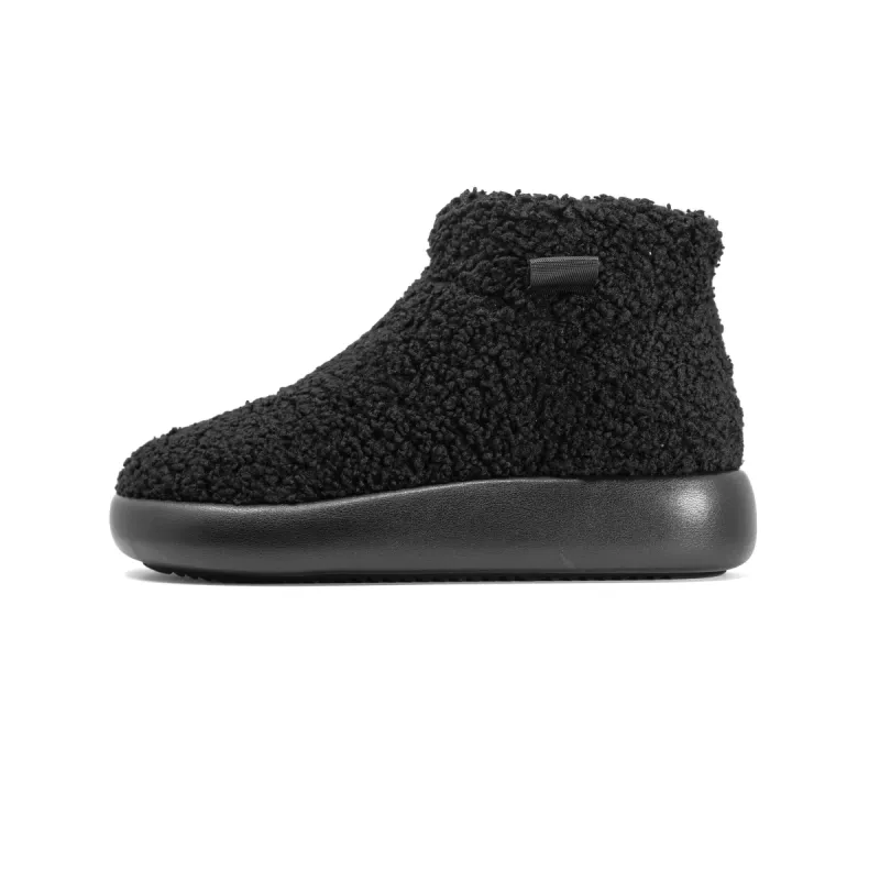 ROAM FUZZY MAGIC MOON BOOTIE BLACK FAUX SHEARLING sold by ROAM